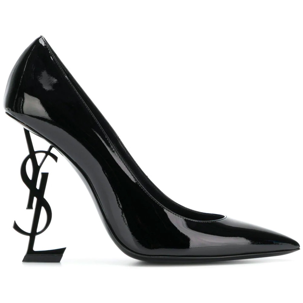 Saint Laurent Black Patent Opyum 110 Pumps